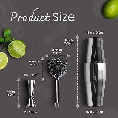 Boston Cocktail Shaker Set, Drink Shakers Cocktail Set