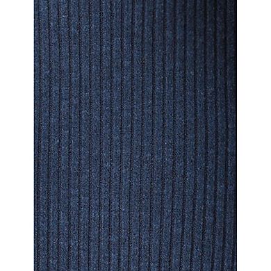 Knit Dresses For Women's Long Sleeve A-line Wrap Ribbed Dress