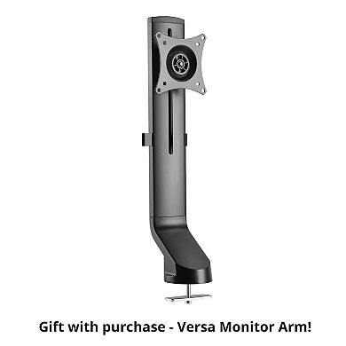 VersaDesk PowerPro 36"W Electric Adjustable Standing Corner Desk Converter, Black