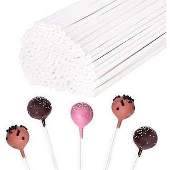 300 pc 6" Pop Lollipop Sticks Candy Cake Chocolate Sugar Paste Tools, White
