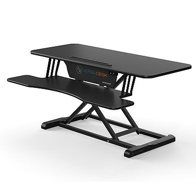 VersaDesk Power Riser 40"W Electric Adjustable Standing Desk Converter, Black