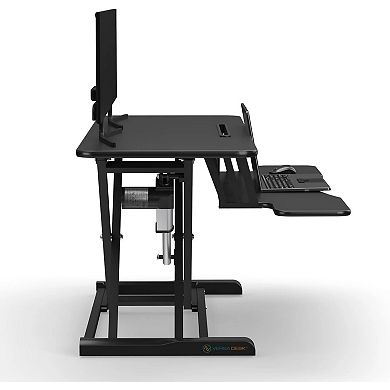 VersaDesk Power Riser 40"W Electric Adjustable Standing Desk Converter, Black