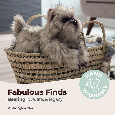 13 inches Puppy Dog Cairn Terrier Realistic Stuffed Animal, For Ages 3-14