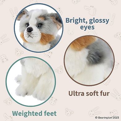 Hogan The Australian Shepherd Stuffed Animal, 13 Inch Stuffed Puppy