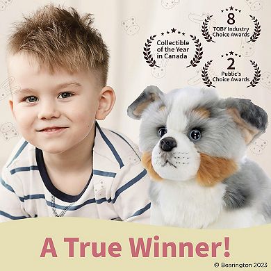 Hogan The Australian Shepherd Stuffed Animal, 13 Inch Stuffed Puppy