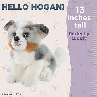 Hogan The Australian Shepherd Stuffed Animal, 13 Inch Stuffed Puppy