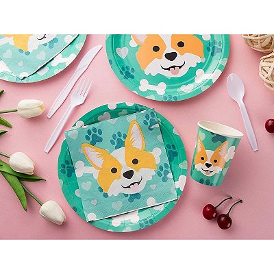 Corgi paper plates hotsell