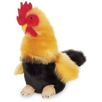 9.5" Rooster, Roy Yellow and Black Plush Stuffed Animal, For Ages 3-14