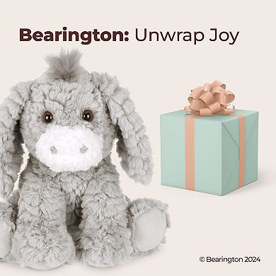 Bearington Donny Plush Donkey Stuffed Animal, 10.5 Inch, For Ages 1-14