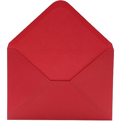 36x Valentine's Day Greeting Cards Blank With Red Envelopes, Heart Pattern 4x6"