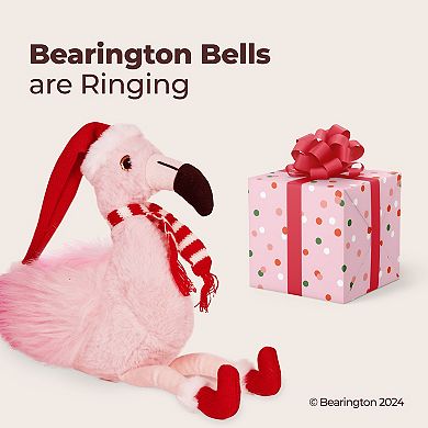 Pluma The Festive Flamingo Stuffed Animal, 8.5" Christmas Plush Toy Decoration