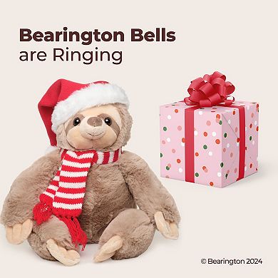 Santa Sloth Stuffed Animal Plushie, 16 Inch Christmas Sloth, Christmas Gift