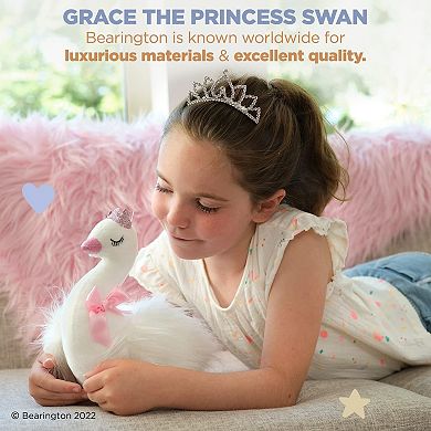 8" Swan With Grown, Grace Princess Plush Stuffed Animal