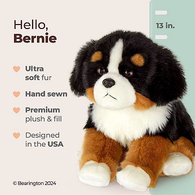 Bernie The Bernese Mountain Dog Stuffed Animal, 13" Puppy Stuffed Animal