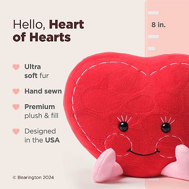 6" Plush Heart, "hearts Of Hearts"