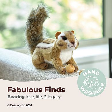 7" Chipmunk, Chippie Plush Tuffed Animal With Ultra-soft Faux-fur
