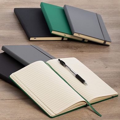 4 Pack A5 Hardcover Leatherette Journals To Write In,192pg Ruled, 5.7” X 8.4”
