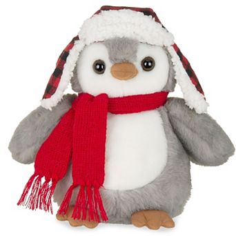 Cappy Plush Penguin Stuffed Animal, 9.5" Stuffed Penguin Christmas Gift for Kids