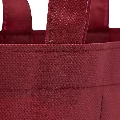 10 Pack Non-woven Red Double Wine Bottle Travel Tote Carrying Bag For Party Gift