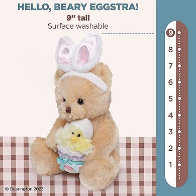 Beary Eggstra The Teddy Bear Plush, 9 Inch Bear Stuffed Animal