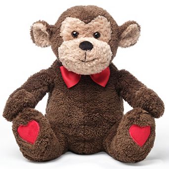Valentino Stuffed Monkey Plush 6 Inch Valentines Stuffed Animal with Heart