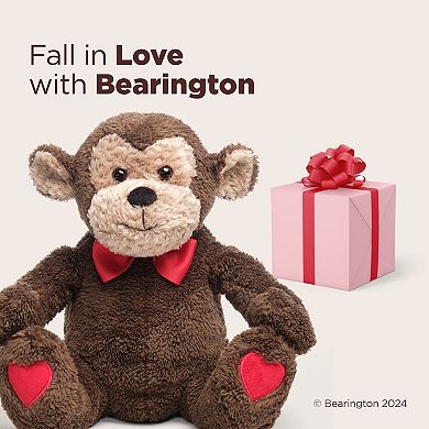 Valentino Stuffed Monkey Plush 6 Inch Valentines Stuffed Animal with Heart