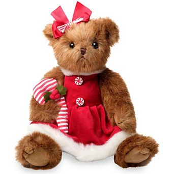Christa Cane Stuffed Animal, 14.5 Inch, Christmas Teddy Bear Plush Decoration