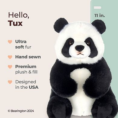 11" Panda Bear, Tux Plush Panda Bear Stuffed Animal