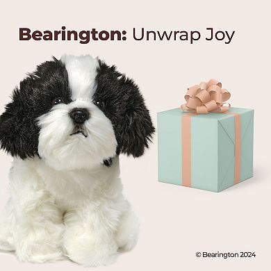 Black & White Dog 11" Stuffed Animals - Stuffed Shih Tzu That Look Real Shitzu