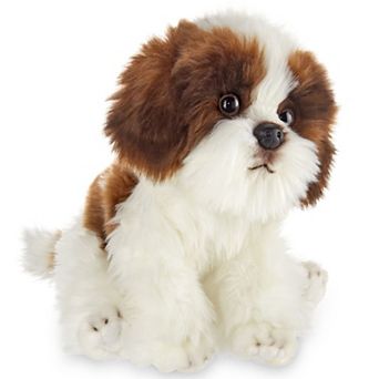 Bearington Collection Barkston The Shih Tzu Stuffed Animal, 13" Stuffed Dog