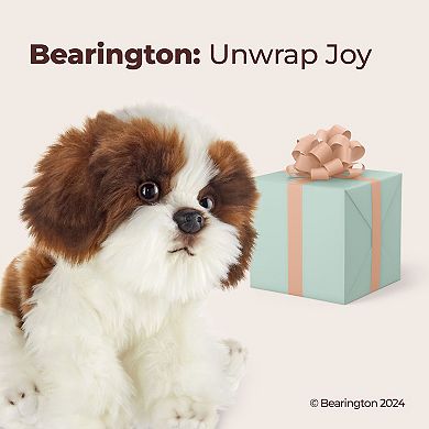 Bearington Collection Barkston The Shih Tzu Stuffed Animal, 13" Stuffed Dog
