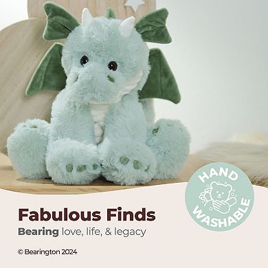 10.5" Dragon, Burnie Plush Stuffed Animal With Ultra-soft Green Fur