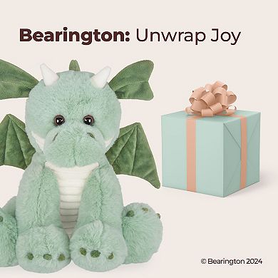 10.5" Dragon, Burnie Plush Stuffed Animal With Ultra-soft Green Fur