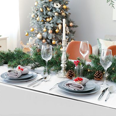 3pcs 54 X 108" Disposable Plastic Rectangular Table Covers Tablecloth 8ft Silver