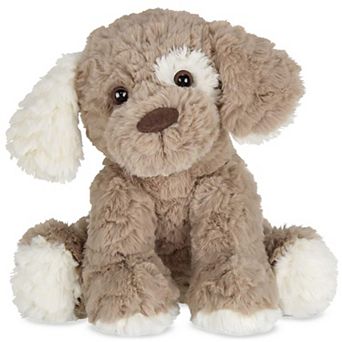 Beige and Brown Dog 11 Inch Stuffed Dog - Puppy Stuffed Animal - Plush Dog