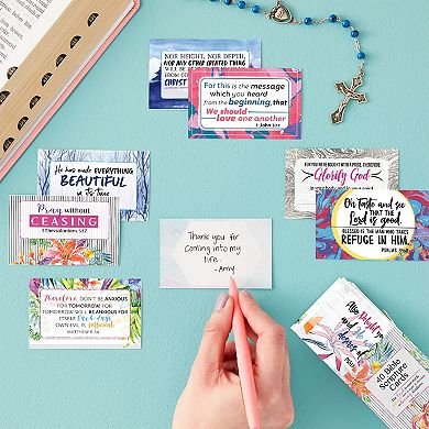 40 Pack Bible Verse Cards For Prayer, Sunday School, Inspirational Gifts, 3 X 2"