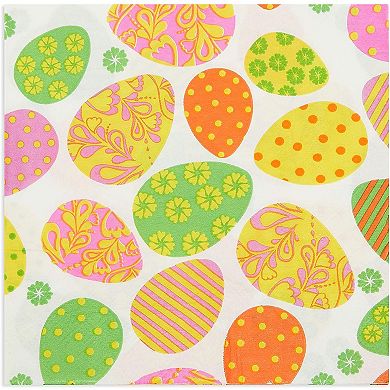 100x Easter Egg Party Paper Napkins For Lunch Tableware Decorations 6.5 Inches