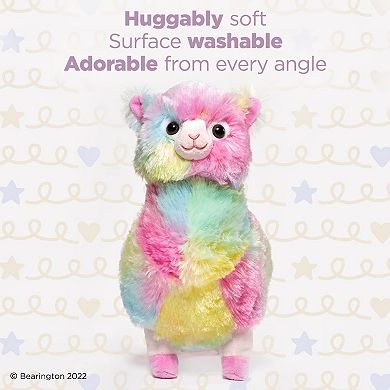 12" Rainbow Alpaca, Annabelle Plush Stuffed Animal