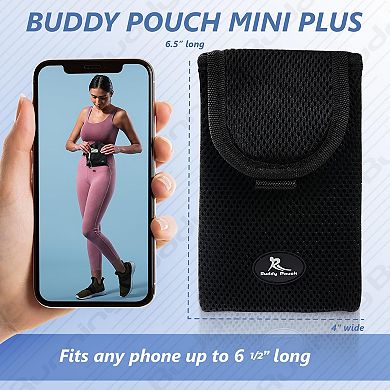 Mini Magnetic Running Pouch - Plus Size Running Waist Pack - 6-1/2 In X 4 In