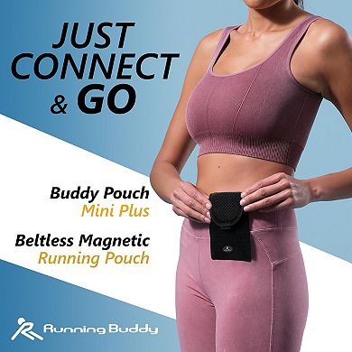 Mini Magnetic Running Pouch - Plus Size Running Waist Pack - 6-1/2 In X 4 In