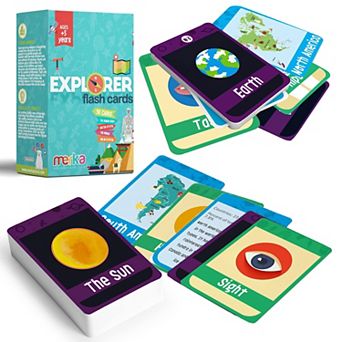 90 Pack Science Flashcards - Solar System, Human Body, And Geography