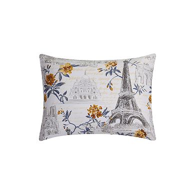 Turnstyle Parisian Serene 8-pc. Reversible Comforter Set with Bed Sheets