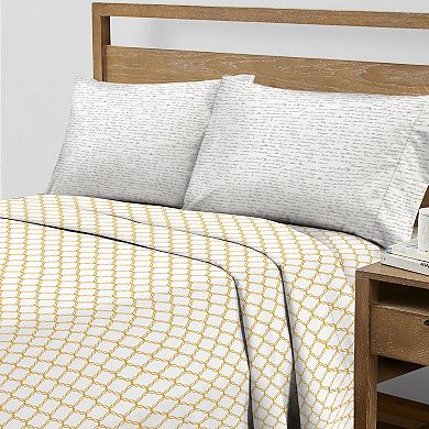 Turnstyle Parisian Serene 8-pc. Reversible Comforter Set with Bed Sheets