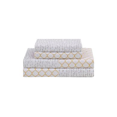 Turnstyle Parisian Serene 8-pc. Reversible Comforter Set with Bed Sheets
