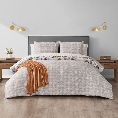 Turnstyle Parisian Serene 8-pc. Reversible Comforter Set with Bed Sheets