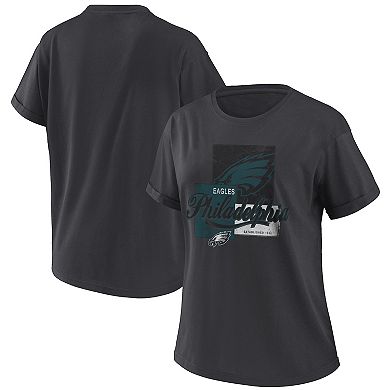 Women's Philadelphia Eagles Color Box Boyfriend T-Shirt