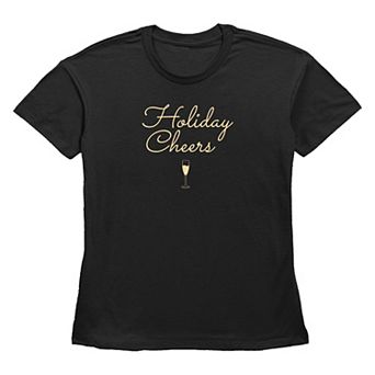 Women's Holiday Cheers Graphic Tee