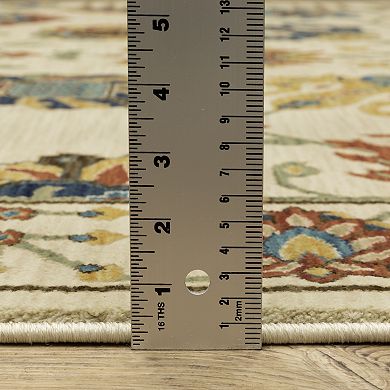 StyleHaven Fairfax Floral Oriental Fringed Edge Area Rug