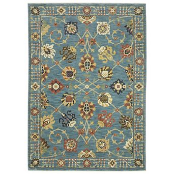 StyleHaven Fairfax Floral Oriental Fringed Edge Area Rug