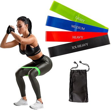 Home-complete Workout Resistance Band Loop 4-pack